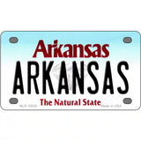 Arkansas Metal Novelty License Plate 4" x 2.2" (MLP)