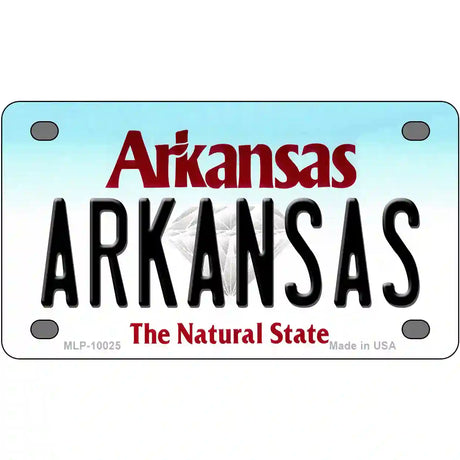 Arkansas Metal Novelty License Plate 4" x 2.2" (MLP)