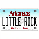 Little Rock Arkansas Metal Novelty License Plate 4" x 2.2" (MLP)