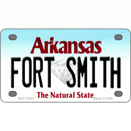 Fort Smith Arkansas Metal Novelty License Plate 4" x 2.2" (MLP)