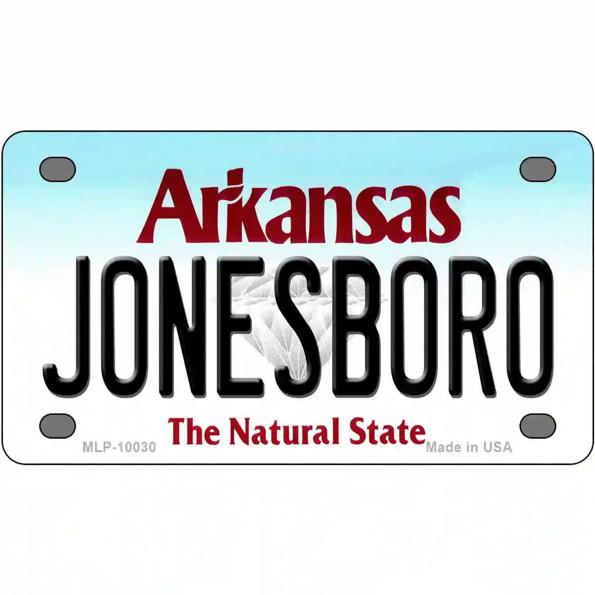 Jonesboro Arkansas Metal Novelty License Plate 4" x 2.2" (MLP)