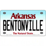 Bentonville Arkansas Metal Novelty License Plate 4" x 2.2" (MLP)