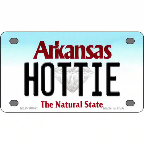 Hottie Arkansas Metal Novelty License Plate 4" x 2.2" (MLP)