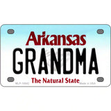 Grandma Arkansas Metal Novelty License Plate 4" x 2.2" (MLP)