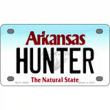 Hunter Arkansas Metal Novelty License Plate 4" x 2.2" (MLP)