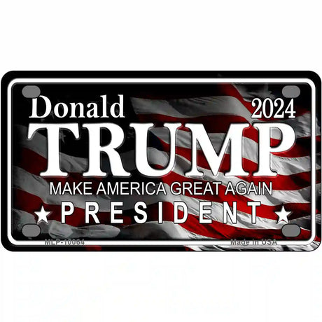 Trump 2024 Metal Novelty License Plate