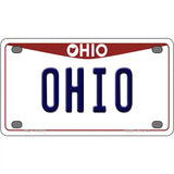 Ohio Metal Novelty License Plate 4" x 2.2" (MLP)