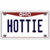 Hottie Ohio Metal Novelty License Plate 4" x 2.2" (MLP)