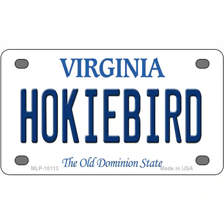 Hokiebird Virginia Metal Novelty License Plate 4" x 2.2" (MLP)