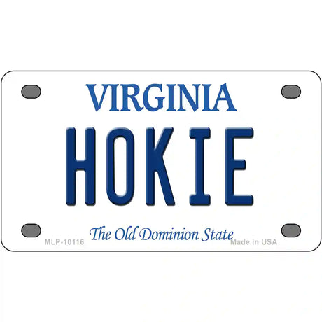 Hokie Virginia Metal Novelty License Plate 4" x 2.2" (MLP)