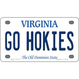 Go Hokies Virginia Metal Novelty License Plate 4" x 2.2" (MLP)