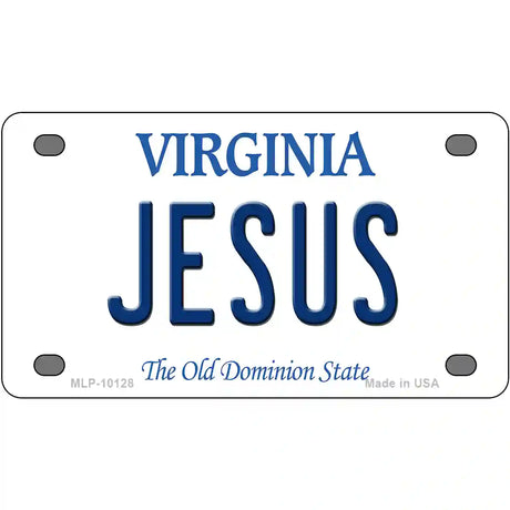 Jesus Virginia Metal Novelty License Plate 4" x 2.2" (MLP)