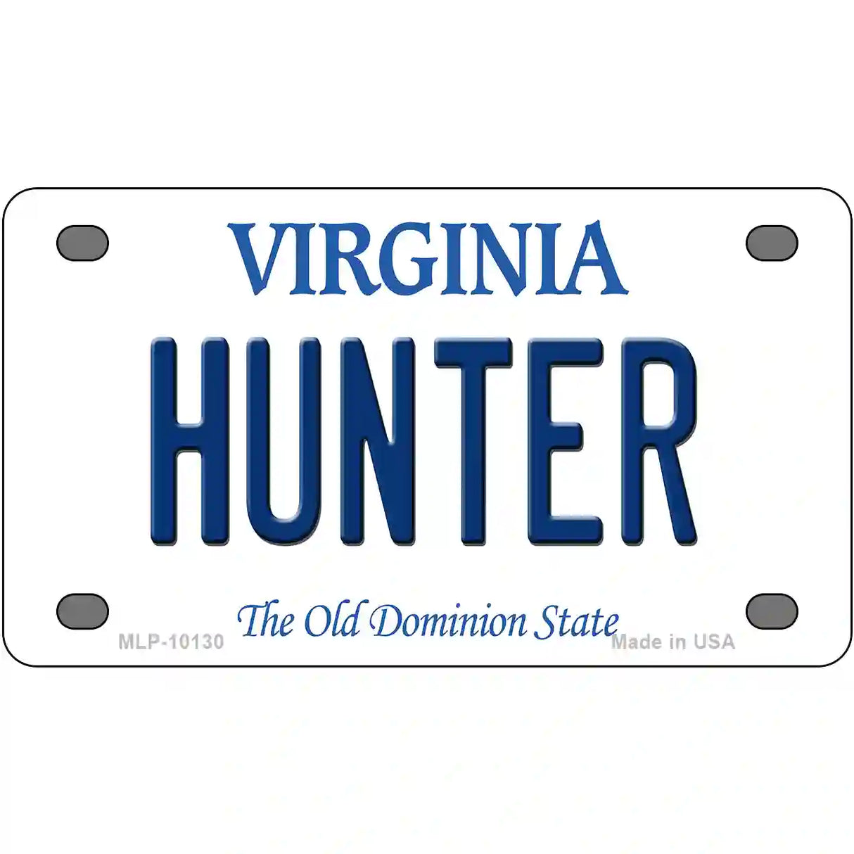 Hunter Virginia Metal Novelty License Plate 4" x 2.2" (MLP)