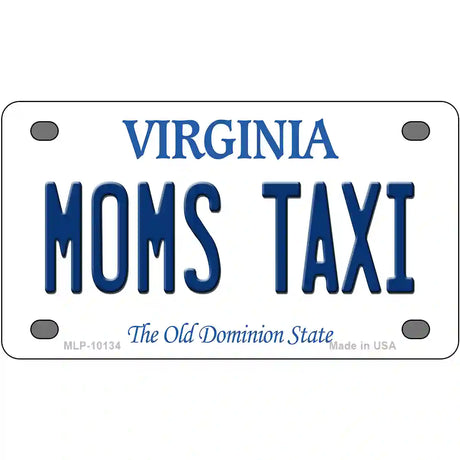 Moms Taxi Virginia Metal Novelty License Plate 4" x 2.2" (MLP)