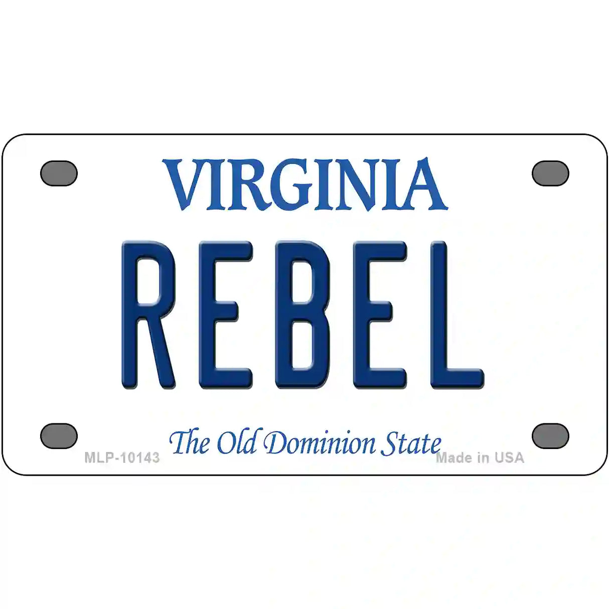 Rebel Virginia Metal Novelty License Plate 4" x 2.2" (MLP)