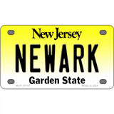 Newark New Jersey Metal Novelty License Plate