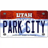 Park City Utah Metal Novelty License Plate 4" x 2.2" (MLP)