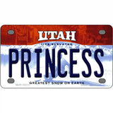 Princess Utah Metal Novelty License Plate 4" x 2.2" (MLP)