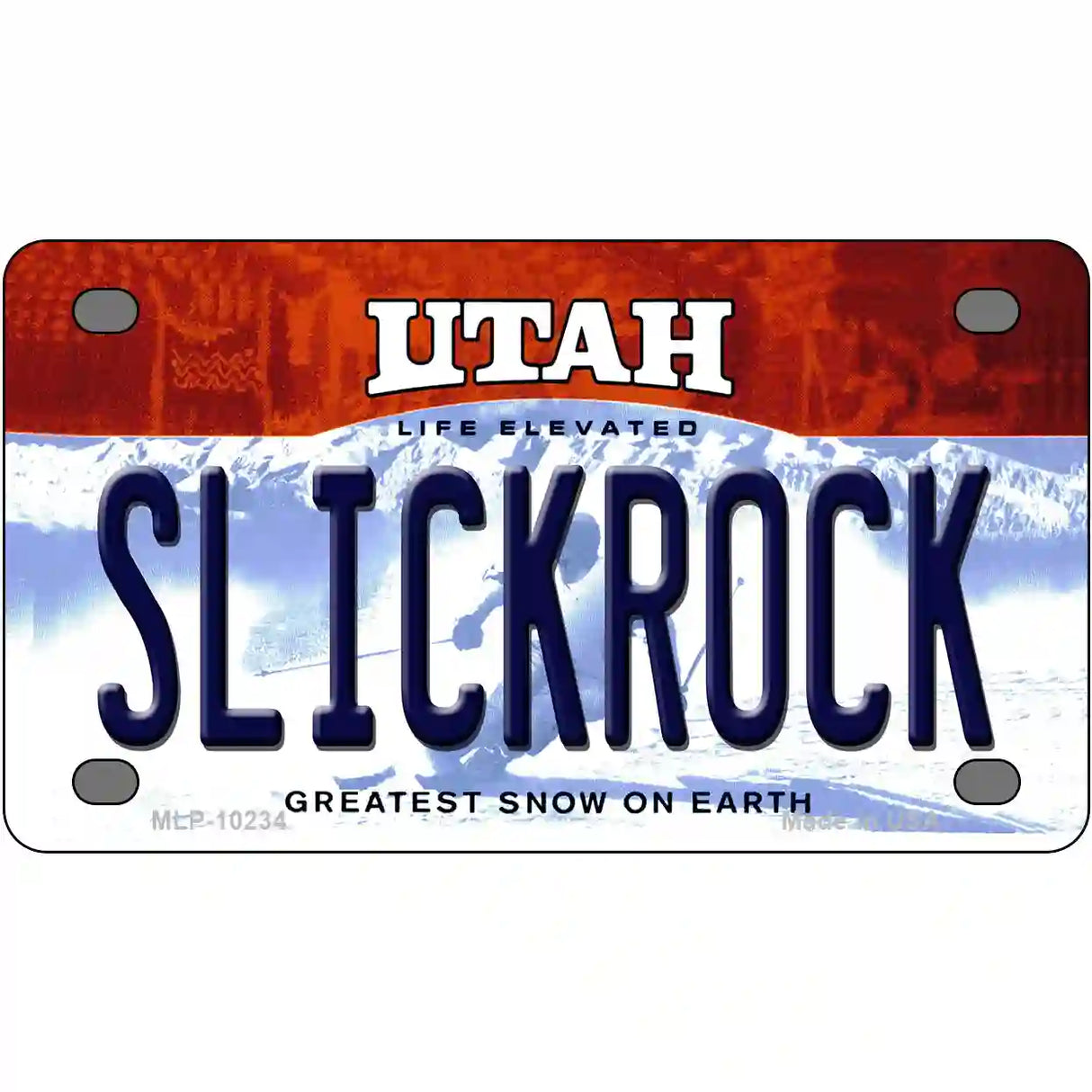 Slickrock Utah Metal Novelty License Plate 4" x 2.2" (MLP)