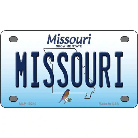 Missouri Metal Novelty License Plate 4" x 2.2" (MLP)