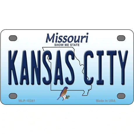 Kansas City Missouri Metal Novelty License Plate 4" x 2.2" (MLP)