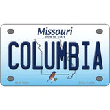 Columbia Missouri Metal Novelty License Plate 4" x 2.2" (MLP)