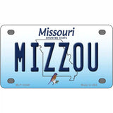 Mizzou Missouri Metal Novelty License Plate 4" x 2.2" (MLP)