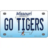 Go Tigers Missouri Metal Novelty License Plate 4" x 2.2" (MLP)