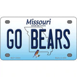 Go Bears Missouri Metal Novelty License Plate 4" x 2.2" (MLP)