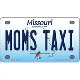 Moms Taxi Missouri Metal Novelty License Plate 4" x 2.2" (MLP)