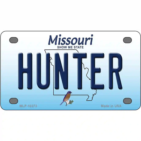 Hunter Missouri Metal Novelty License Plate 4" x 2.2" (MLP)