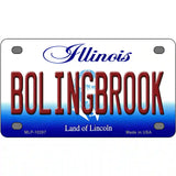 Bolingbrook Illinois Metal Novelty License Plate 4" x 2.2" (MLP)