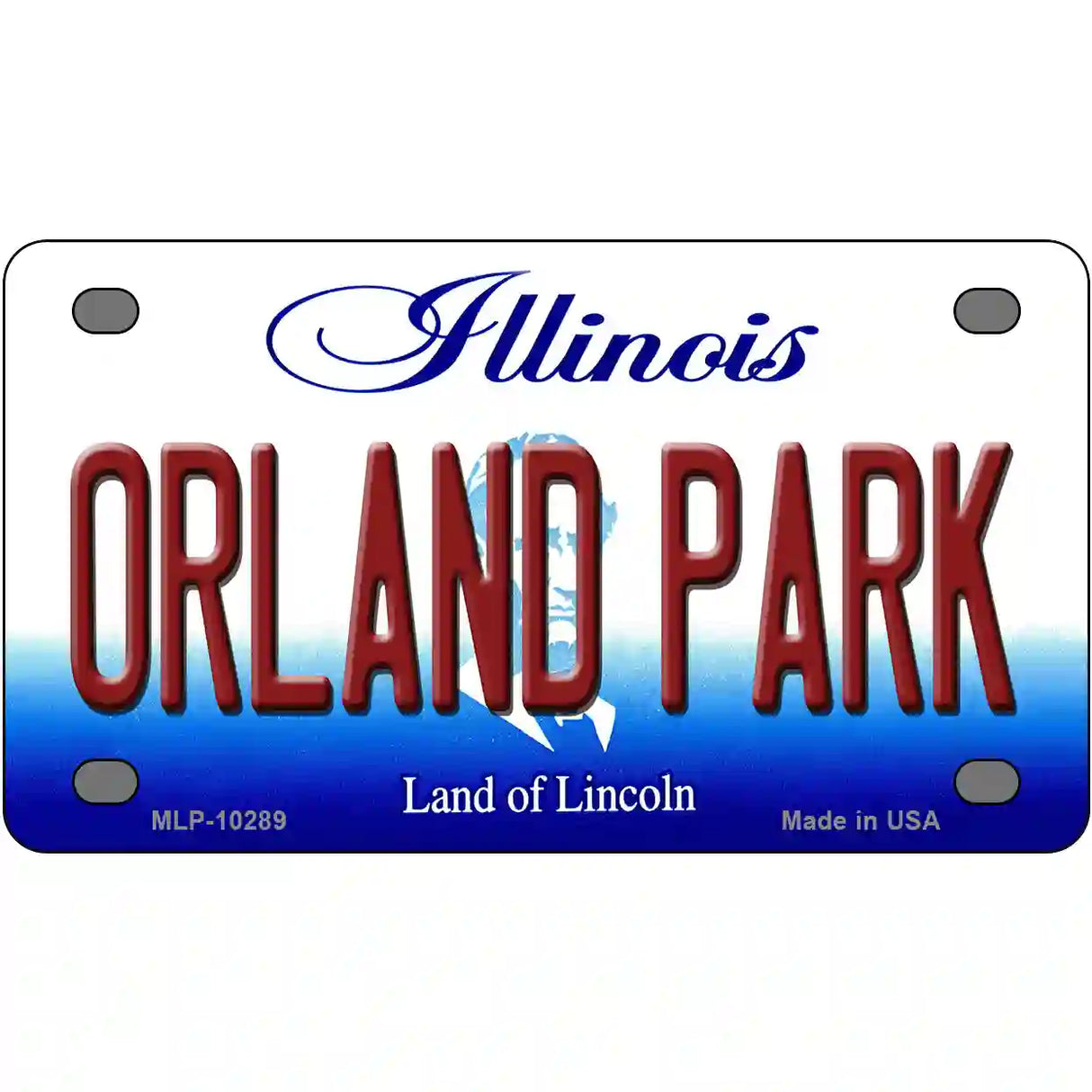 Orland Park Illinois Metal Novelty License Plate 4" x 2.2" (MLP)