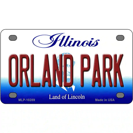 Orland Park Illinois Metal Novelty License Plate 4" x 2.2" (MLP)