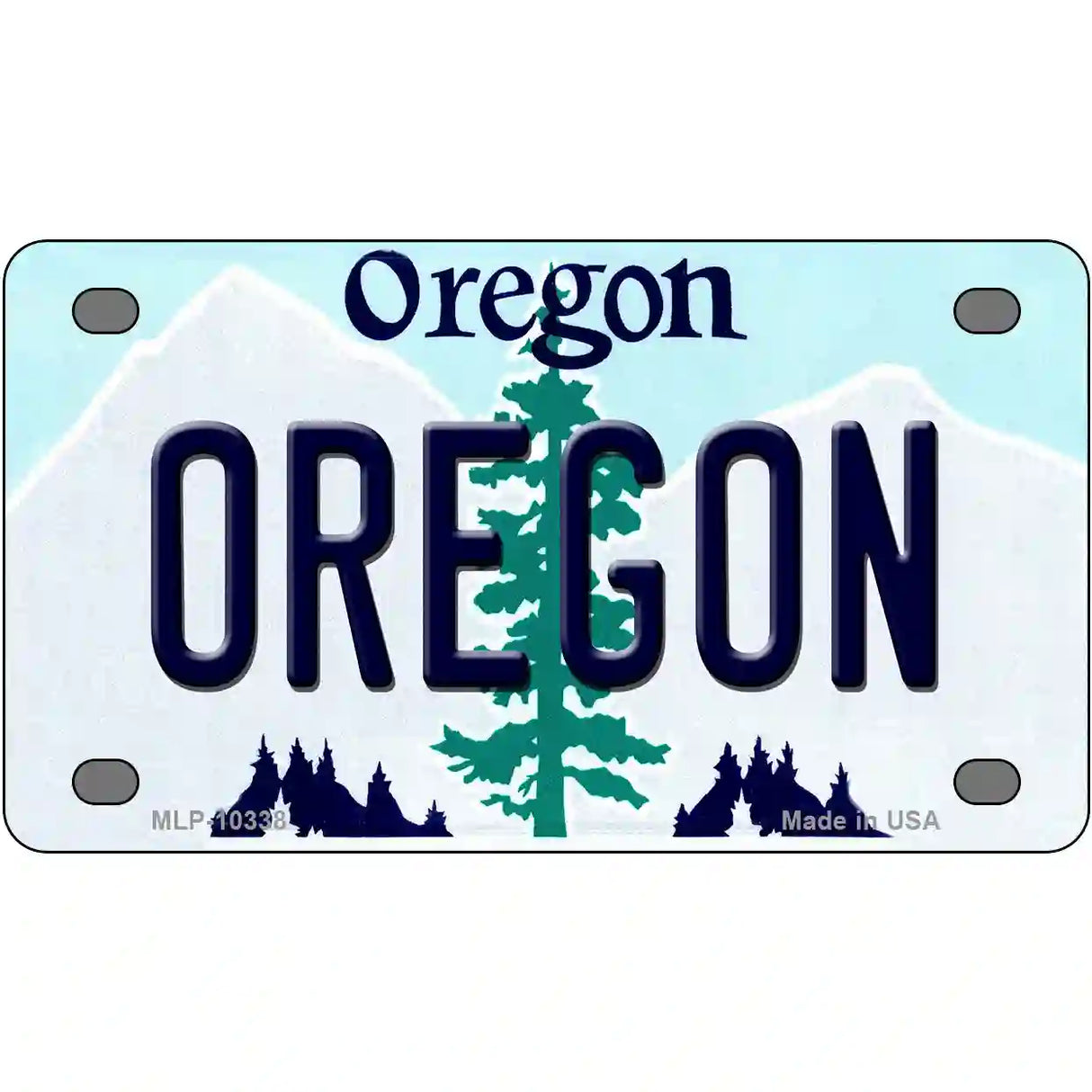 Oregon Metal Novelty License Plate 4" x 2.2" (MLP)