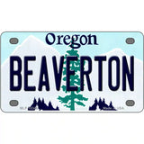 Beaverton Oregon Metal Novelty License Plate 4" x 2.2" (MLP)