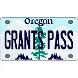 Grants Pass Oregon Metal Novelty License Plate 4" x 2.2" (MLP)