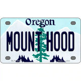 Mount Hood Oregon Metal Novelty License Plate 4" x 2.2" (MLP)