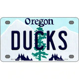 Ducks Oregon Metal Novelty License Plate 4" x 2.2" (MLP)