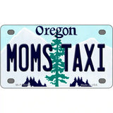 Moms Taxi Oregon Metal Novelty License Plate 4" x 2.2" (MLP)