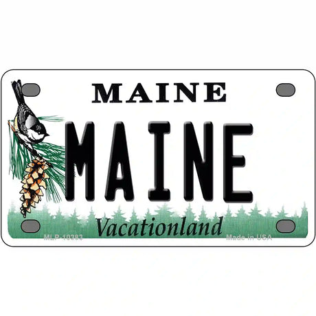 Maine Metal Novelty License Plate 4" x 2.2" (MLP)