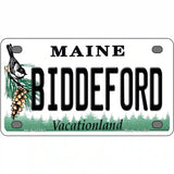 Biddeford Maine Metal Novelty License Plate 4" x 2.2" (MLP)