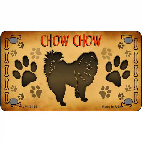 Chow Chow Novelty Metal License Plate 4" x 2.2" (MLP)