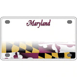 Maryland Blank Metal Novelty License Plate 4" x 2.2" (MLP)