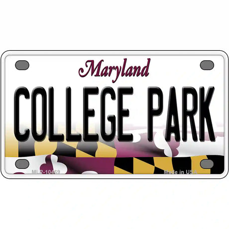 College Park Maryland Metal Novelty License Plate 4" x 2.2" (MLP)