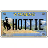 Hottie Wyoming Metal Novelty License Plate 4" x 2.2" (MLP)