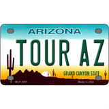 Tour Az Novelty Metal License Plate 4" x 2.2" (MLP)