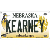 Kearney Nebraska Metal Novelty License Plate 4" x 2.2" (MLP)