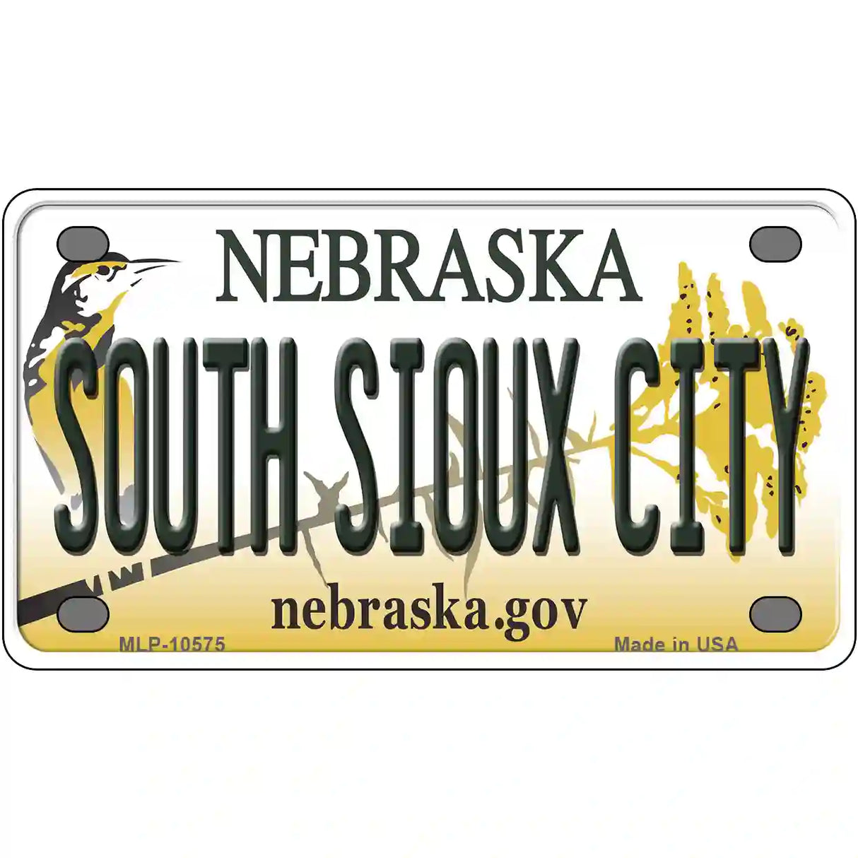 South Sioux City Nebraska Metal Novelty License Plate 4" x 2.2" (MLP)