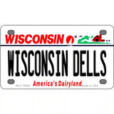 Wisconsin Dells Wisconsin Metal Novelty License Plate 4" x 2.2" (MLP)